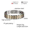 Vinterly handledsband magnetiska armband män rostfritt stål 15 mm manlig energi germanium kedja för 231225