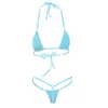 Bikini ustawione nowe seksowne kobiety mikro-thong bieliznę g-string mini brazylijskie bikini zestaw strojów kąpielowych 231225