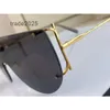 Designer zonnebril Nieuw modeontwerp 222 Randloze lens uit één stuk lens eenvoudige en trendy stijl veelzijdige outdoor outdoor UV400 Protection Eyewear