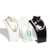 3 X Fashion Jewely Display Bust Acrylic Jewely Necklace Storage Box Earring Pendant Organizer Display Set Stand Holder Mannequin311y