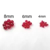 New 8mm 6mm 4mm Ruby Terp Pearl Beads Insert for 25mm 30mm Quartz Banger Dab Nails Glass Water Bongs BJ