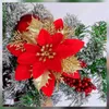 Decoratieve bloemen Kerstmis Prachtig decoreren 12 The To With Bloemblaadjes bloembloemblaasjes Tweezers boom Home Decor Nordic Wildflower Bouquet