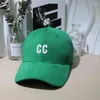 Ball Caps Logo C Baseball voor vrouwelijke mannen Letter Borduurwerk Katoen Snapback Hat Unisex Sun Bonnet Casquette Ademende vaste kleur