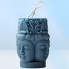 Guanyin Boeddhabeeld Kaars Siliconen Mal DIY Drie gezichten Maken Hars Zeep Geschenken Craft Supplies Home Decor 2207212115098