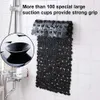 Tapis de douche de baignoire non glissant la machine de galets de baignoire lavable avec trous de vidange sous forme de salle de bain 231222