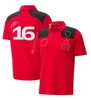 Formel-1-Team T-Shirt Neues F1 Polo-Shirts Motorsportfahrer Red T Shirt atmungsaktives Kurzarm-Trikot