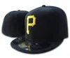Ready Stock 2021ピッツバーグ装着野球帽子スポーツフラットフルクローズドハットアウトドアファッションヒップホップスナップバックシャポーボーンズgorra7747531