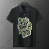 24SS Summer Mens Polos Men Designer T Shirt Haft Kolor litera Druku