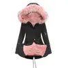 0C440M20 Женские траншеи Winter Winter Warm Women's в европейском стиле.