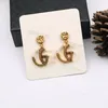 Charme studs oorbellen aretes orecchini ontwerper klassieke in elkaar grijpende letter g oorbellen vintage gedaan oud voor heren dames luxe sieraden Bijoux cjewelers