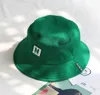 green Bucket Hat Fisherman Hats Men Women Outer Summer Street Hip Hop Dancer Cotton Panama City Hat12260997