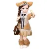 30cm Bjd Girls Toy 20 Detachable Splice Doll Fashion Dress Makeup Doll Plastic Body Full Set Play House Doll 231225