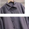 Robe à deux pièces Femmes Filans simples Slee Slem Shirts élégants Mid-Calf Black Robe Spring Automn Fashion 2 Pecs Ladies Hot Sale Ins Design L231225