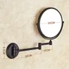 Accessori per il bagno Specchio per il trucco Specchio da bagno Bronzo antico Specchi con lente d'ingrandimento fissati al muro Hardware 80290 231225