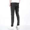 Designer Purple Brand Style Smoky Gray Washed with Wax Coating Slp Elastic Slim Fit Jeans for Men