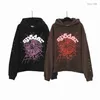Spindel män kvinnor hoodie sp5der hoodies designer tröjor kvalitet tröja par tröja kläd modesuit svart vit rosa webbgrafi b11e