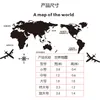 Adesivi Mappa del mondo 3D Adesivo da parete Acrilico Tinta unita Cristallo Camera da letto Parete con Soggiorno Adesivi per aula Idee per la decorazione dell'ufficio 211