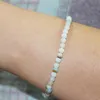 MG0024 Whole 4 mm Mini Gemstone Bracelet Natural Amazonite Bracelet Women's Yoga Mala Beads Jewelry211K