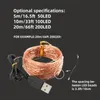 USB LED String Lights Copper Wire Light, 10m/33ft 100led Waterproof Fairy Lights, For Wedding Party Decoration, Birthday Wall Hanging, Outdoor, Garden String Lights.