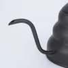 1L 1.2L svart droppkokare termometer häll över kaffekanna svan lång hals rostfritt stål tunn mun vånhals moln 231225
