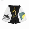 2023 MENS RHUDE Shorts concepteurs Luxury Pantalons courts pour femmes sportives Summer Summer Gym Fitness Forness Lovedize Style Tablers S9FV