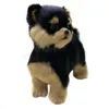 Kawaii Yorkie Cucciolo di cane farcito Teddy Dog Peluche Bambole carine Bambini Per bambini Animali domestici Regali Simulazione Compleanno Fluffy Kpop 231225