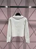 Women's Sweaters designer luxury CE New Pullover Polo Neck Knitted Top with Female Letter Embroidery and Button Style Versatile 5E6Q
