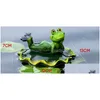 Garden Sets Resin Floating Frogs Statue Creative Frog Scpture Outdoor Pond Decorative Home Fish Tank Decor Desk Ornament Drop Delive Dhelz