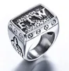 Nuevo FTW Punk tornillo mecánico para hombre motorista exquisito anillo de acero inoxidable anillo de motocicleta 2 colores tamaño 7144015329