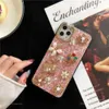 Luxury Women Bag Bling Glitter Sunflower Pearl Diamond Phone Falls For iPhone 14 13 Pro XS Max 12 11 XR 7 8 Plus Soft TPU Cover