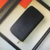 ウォレットジッパー財布クラッチバッグクラシックラグジュアリーデザイナーマン女性ダブルジッパーウォレットロングコイン財布付き箱