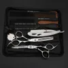 2023 Professional Barber Scissors 55 60 Set hårklippning skjuvfrisörsaxsalongverktyg 231225
