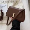 가방 Leftside 플랩 크로스 바디 백을위한 가방 2022 트렌드 디자이너 작은 PU 가죽 핸드백 및 지갑 패션 숄더 가방