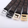 Ffbelts Luxury Men's Classic Letter Bucker Belt High