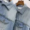 AAAAA mens jackets designer denim jacket logo embroidered cardigan coat fashion sweatshirt hip hop men's washed shirt