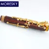 Moresky Cocobolo Wood Professional Clarinet BB Redwood Złote PlATED KLUAS SIB KLARNET