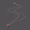 Designer de luxe Girls Heart Red Agate Pendant Pendant Collier Elegant Women Elegant Girls Love 18K Silver Rose Gold VC Logo Grave Chain Fashion Wedding Bijoux 45cm