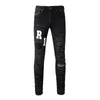 Diseñadores de lujo Jeans angustiados Francia Moda Pierre Straight Men's Casual Jean Hombres Pantalones flacos Cremallera Amari Hip Hop Bikers Motocicleta True Jeans