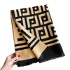 Designer Scarf 2023 New Black Shawls With Letters Korean Size 65*185cm Thickened Faux Cashmere Plaid Scarves Wrap Warm Scarf For Winter