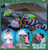 Sacs de couchage Sac de couchage de dessin animé pour enfants pour cadeau d'anniversaire sac de couchage pour enfants en peluche poupée oreiller bébé garçons filles chaud doux paresseux SleepsacksL231225