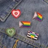 Rainbow Flag Letter Seal Clothes Brooches Women Alloy Enamel Lapel Pin For Backpack Bag Clothing Sweater Skirt Badges Buckle Brooc2756