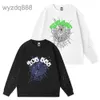 Spider 1s Sweat à capuche Masque vert homme jaune bleu 555 Set Men Women Imprimez le web graphique Sweatshirts roses créateurs surdimensionnés KTPW