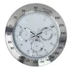 Super cichy luksusowy zegar ścienny metalowy nowoczesny design duży zegarek ścienny domowy zegar ze stali nierdzewnej świetliste zegar data będzie działać xtm