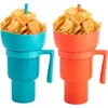 900-1000 ml de grande capacité Béôme pop-corn intégré multi-fonctionnal Cup Creative Snack Drink Cup 231225