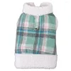 Hundekleidung Haustier Kleidung Winter Herbst Mode Plaid Weste Small Kabeless Katze warmer Pullover Welpe Jacke Chihuahua Yorkshire Pommeranian