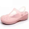 Kledingschoenen op maat 36-39 dames muilezels klompen zomer vrouwelijke sandalen 4cmheel massief licht zacht strand slippers dames tuin hw32