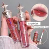 6 couleurs ange fille miroir mat liquide brillant à lèvres hydratant longue durée rouge rose glaçure mignon produit de maquillage 1 pièces 231225