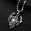 Hanger Kettingen Trend Hiphop Eagle Ketting Heren Gepersonaliseerde Niche Sieraden Straatketen Trui Charme Necklack Van Mannen