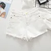 Kvinnors shorts S-5XL Kvinnor denim Summer Solid Color Casual Short Pants Girls Beach Style Jean Female