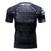 Herr t-skjortor cody lundin sportkläder för man kort ärm avslappnad och sport cool t-shirt 3D-tryck kompressionsskjorta